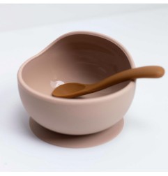 COFFRET REPAS 2PCS SILICONE - SABLE ET CARAMEL