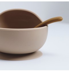 COFFRET REPAS 2PCS SILICONE - SABLE ET CARAMEL