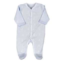 PYJAMA Y COTON SOPHIE LA GIRAFE BLEU NAISSANCE