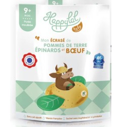 Mon écrasé de pdt épinards et bœuf 9M