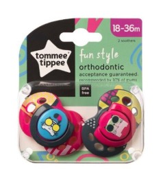 SUCETTE CTN FUN 18M+ FILLE X2