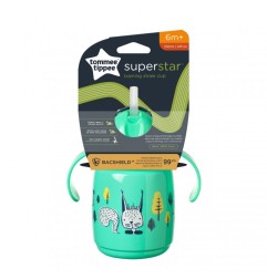 TASSE D'APPRENTISSAGE A PAILLE 300ML 6M+ DECO VERT