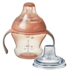 BIBERON-TASSE DE TRANSITION ROSE