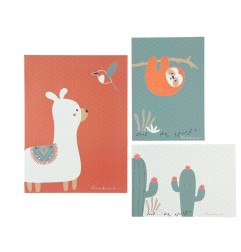 SET DE 3 POSTERS MURAUX MORIS SACHA