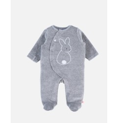 LITTLE BUNNY DORS BIEN VEL GRIS 1M