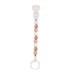 ATTACHE SUCETTE SILICONE BEIGE/ROSE