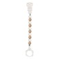 ATTACHE SUCETTE SILICONE BEIGE/BLANC