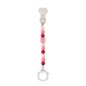 ATTACHE SUCETTE SILICONE CORAIL