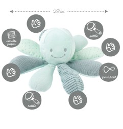 POULPE D ACTIVITES DIFFERENTES MATIERES ET SONS VERT