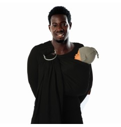 BABYLONIA BABY CARRIERS - ECHARPE DE PORTAGE SANS NOEUD BB-SLING - BLACK BEANS
