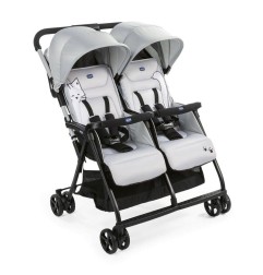 POUSSETTE DOUBLE OHLALA TWIN SILVER CAT