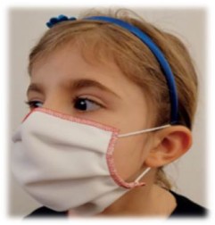 MASQUE EN TISSU LAVABLE POUR ENFANTS 3-5 ANS 4 PIECES