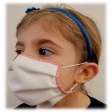 MASQUE EN TISSU LAVABLE POUR ENFANTS 3-5 ANS 4 PIECES