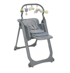 CHAISE HAUTE POLLY MAGIC RELAX - 4 ROUES CERULEAN