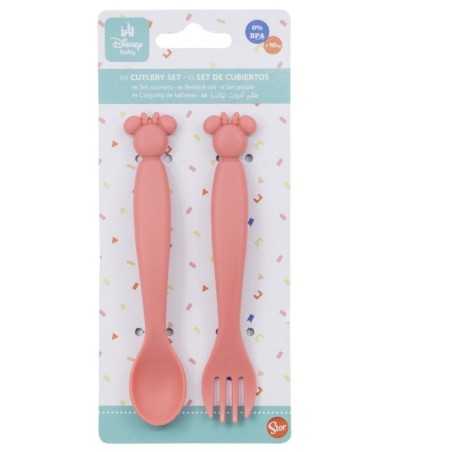LOT DE 2 CUILLLERES SILICONE MINNIE