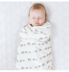 COUVERTURE D' EMMAILLOTAGE - ELEPHANTS