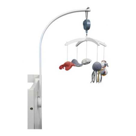 MOBILE MUSICAL EN BOIS BLANC OCEAN BLUE