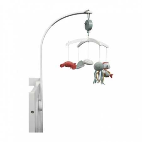 MOBILE MUSICAL EN BOIS BLANC OCEAN MINT