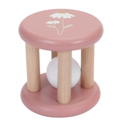 LD HOCHET ROULANT EN BOIS - FLOWERS