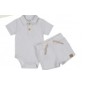 BODY+SHORT BLEU 18M