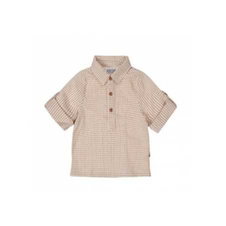 CHEMISE MARRON RAYURES 3M