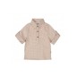 CHEMISE MARRON RAYURES 6M