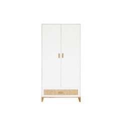 NAMI ARMOIRE/WARDROBE CANNAGE ROTIN NEIGE