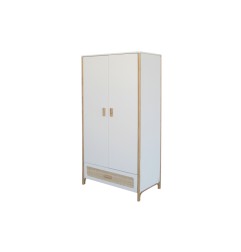 OCEANIA ARMOIRE 1 TIROIR ROTIN, 2 PORTES. PIEDS EN CANNE DE ROTIN, FACADES DE