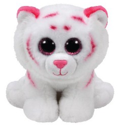 BEANIE BABIES MEDIUM - TABOR LE TIGRE ROSE/BLANC