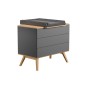COMMODE NATUREBABY GRAPHITE BOIS