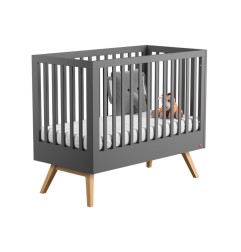 LIT TRANSFORMABLE 70X140 NATURE BABY GRAPHITE/BOIS