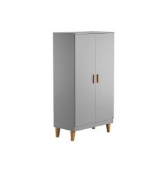 ARMOIRE 2 PORTES LOUNGE GRIS