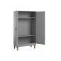 ARMOIRE 2 PORTES LOUNGE GRIS