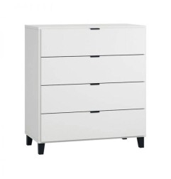 COMMODE 4 TIROIRS SIMPLE BLANC