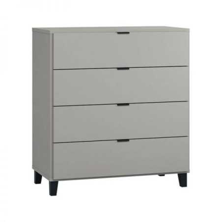 COMMODE 4 TIROIRS SIMPLE GRIS