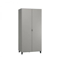 ARMOIRE 2 PORTES SIMPLE GRIS