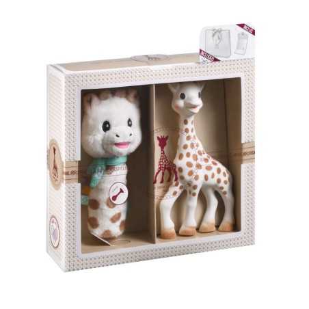 COFFRET NAISSANCE SOPHIE LA GIRAFE AVEC HOCHET POUET