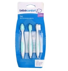 SET DE 3 BROSSES A DENTS AVEC ETUI