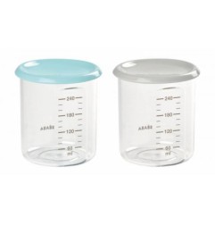 LOT DE 2 MAXI PORTIONS 240ML BLUE GREY