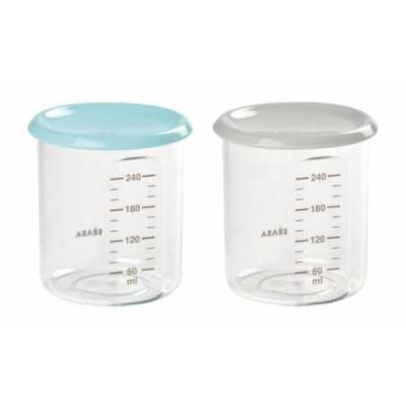 LOT DE 2 MAXI PORTIONS 240ML BLUE GREY