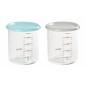 LOT DE 2 MAXI PORTIONS 240ML BLUE GREY