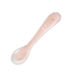 CUILLERE 2EME AGE SOFT EN SILICONE PINK