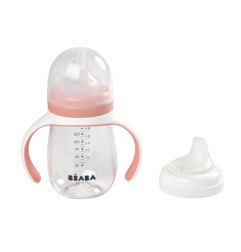 BIBERON D APPRENTISSAGE 2 EN 1 ROSE