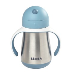 TASSE PAILLE INOX BLEU