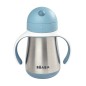 TASSE PAILLE INOX BLEU