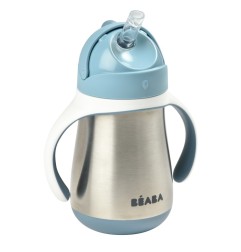 TASSE PAILLE INOX BLEU