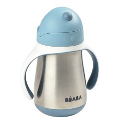 TASSE PAILLE INOX BLEU