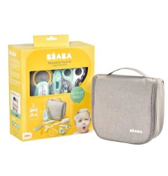 TROUSSE DE TOILETTE NOMADE GRISE 9 ACCESSOIRES