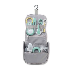 TROUSSE DE TOILETTE NOMADE GRISE 9 ACCESSOIRES