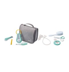 TROUSSE DE TOILETTE NOMADE GRISE 9 ACCESSOIRES